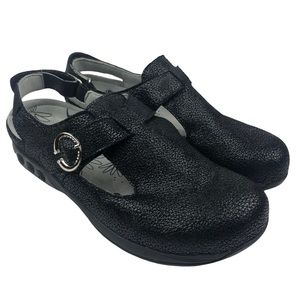 Therafit Chloe Adjustable Clog Black Shoes 8.5 9